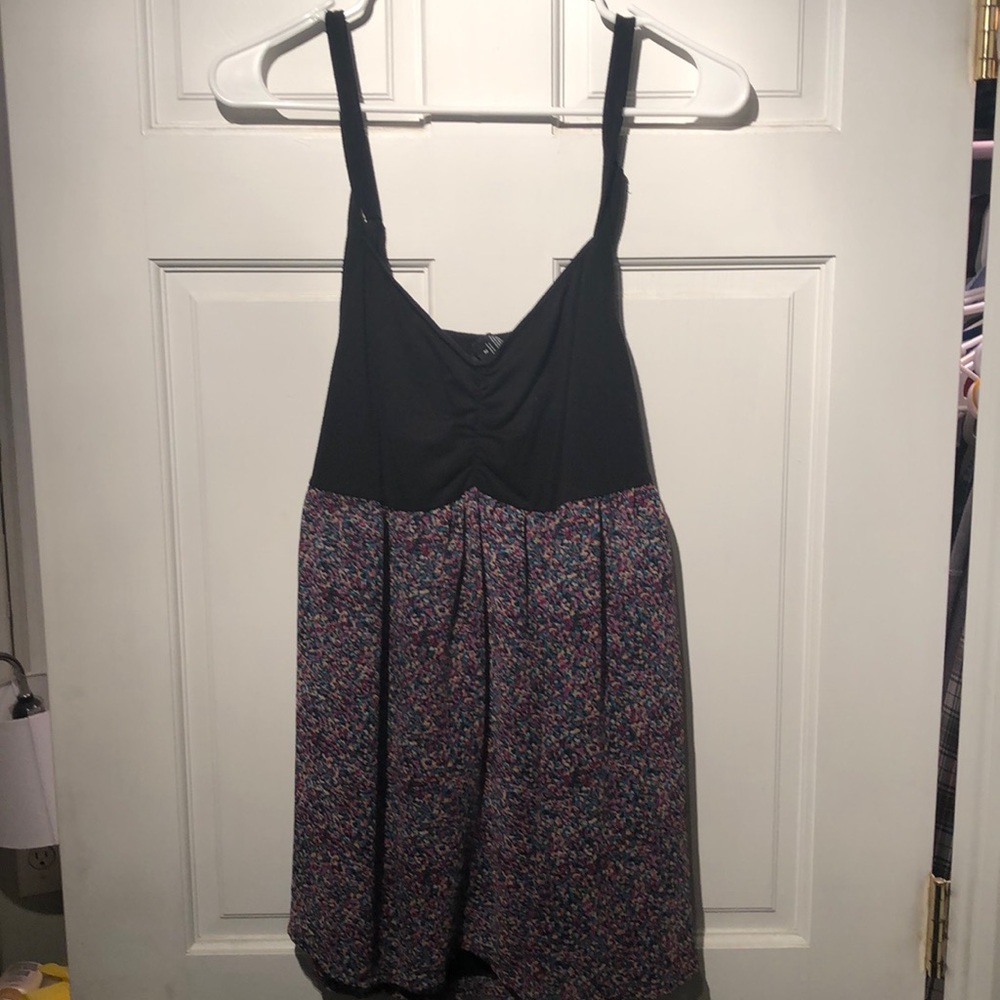 Torrid Colorful black tan top